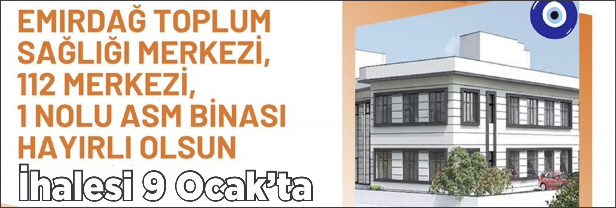 İlçemize Toplum Sağlığı Merkezi Yapılacak, İhalesi 9 Ocak’ta