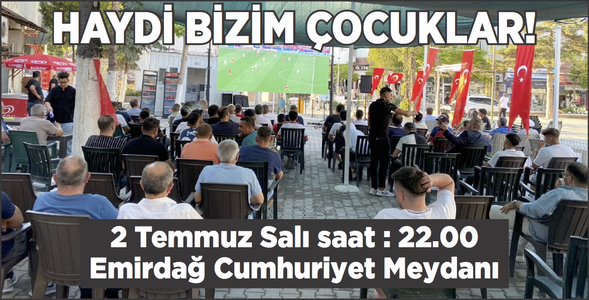 Milli Maç heyecanı bugün Cumhuriyet Meydanı’ndaki dev ekranda