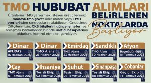 TMO, Afyonkarahisar’da Hububat Alımlarına başlıyor! İşte tarihler