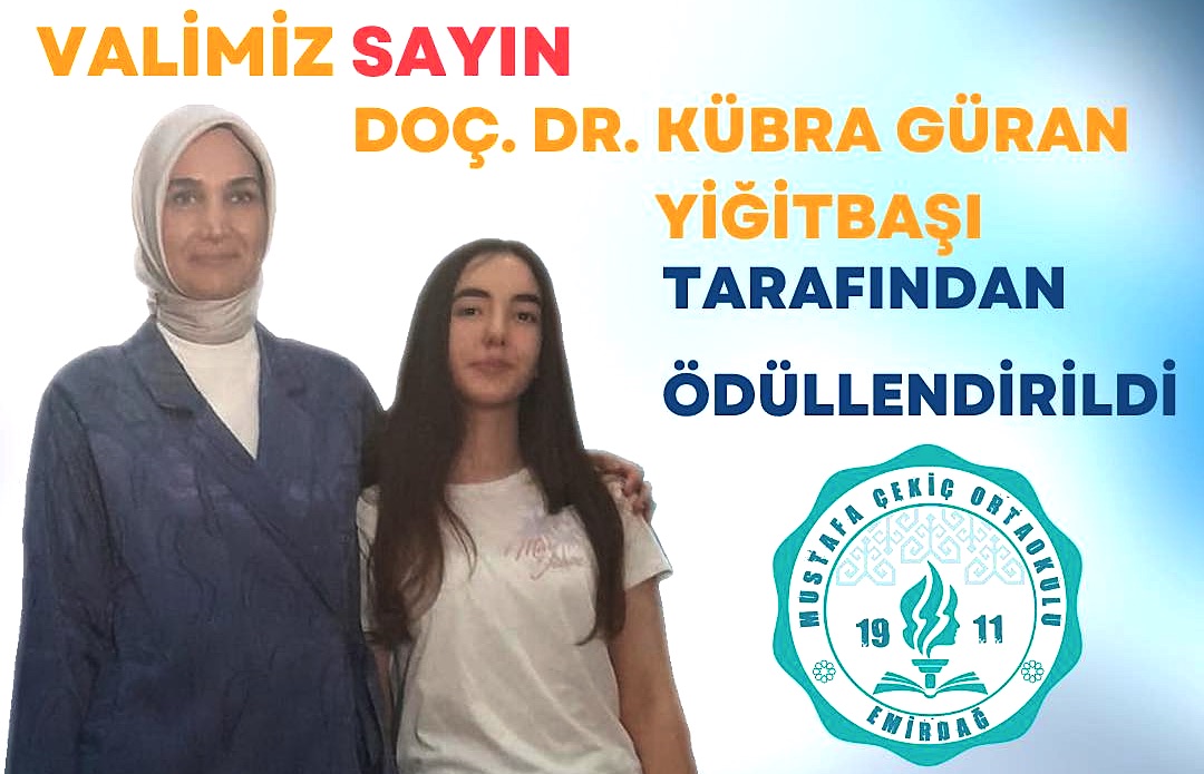 Türkiye Derecesi alan Nisa Nur’a Vali Yiğitbaşı’ndan ödül