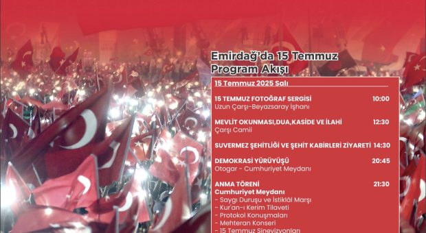 15 Temmuz Demokrasi ve Milli Birlik Günü Kutlu Olsun!