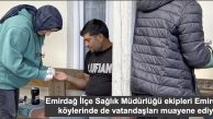İlçe Sağlık Müdürlüğü Ekipleri, köylerde de sağlık hizmeti veriyor