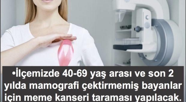 20-30 NİSAN ARASI MEME KANSERİ TARAMASI