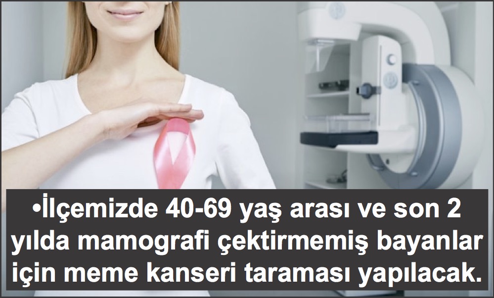 20-30 NİSAN ARASI MEME KANSERİ TARAMASI