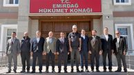 VALİ YARDIMCISI VE İL GENEL MECLİSİ BAŞKANIMEHMET SİPER’DEN KAYMAKAM TOPACA’YA ZİYARET