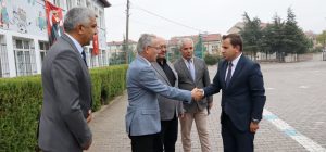 Kaymakam Topaca, İlköğretim Haftası kapsamında Fatih İlkokulunu ziyaret etti