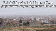 EMİRDAĞ’DA BEKLENEN YAĞMUR ÇİFTÇİYİ SEVİNDİRDİ