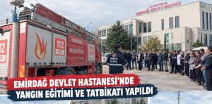 Emirdağ İtfaiyesinden Devlet Hastanesinde yangın tatbikatı